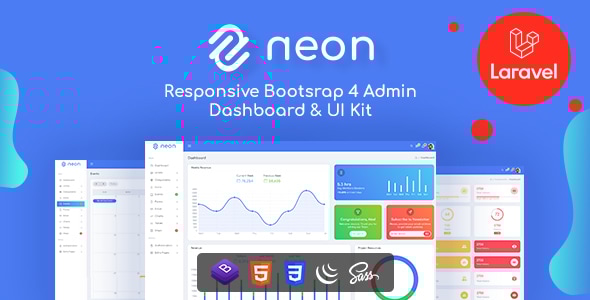 Neon - Bootstrap + Laravel Admin Dashboard Template - Admin Templates Site Templates