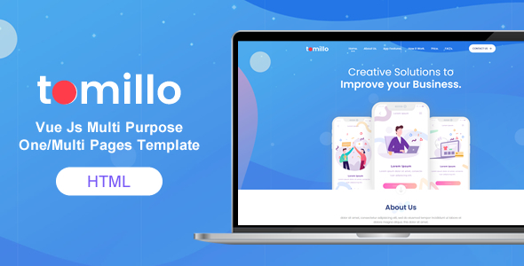 Tomillo - Bootstrap 4 Vue Js Multi Purpose One/Multi Pages Template - Software Technology