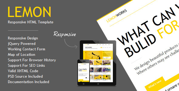 Lemon - Responsive Portfolio Template - Portfolio Creative