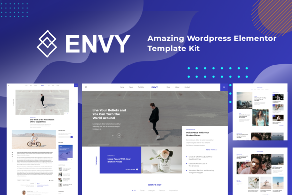 Envy - News Magazine Elementor Pro Template Kit - News & Magazines Elementor
