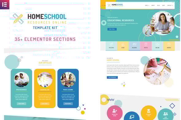 Home School - Premium Elementor Template Kit - Education Elementor