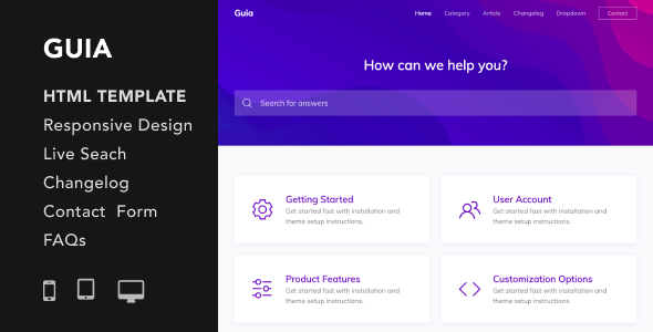 Guia - Helpdesk and Documentation HTML5 Responsive Template - Miscellaneous Specialty Pages