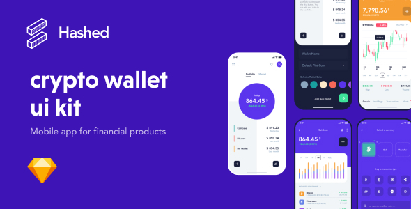 Hashed Crypto Wallet UI Kit - Business Corporate