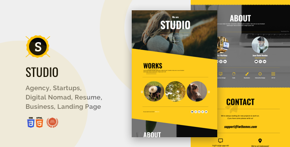 Studio - Portfolio, Creative, Corporate, Business Landing Page - Portfolio Creative
