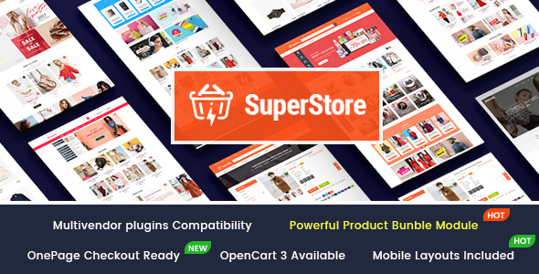 SuperStore - Responsive Multipurpose OpenCart 3 Theme with 3 Mobile Layouts Included - OpenCart eCommerce