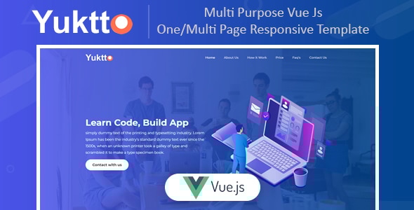 Yuktto | Multi Purpose Vue Js One/Multi Page Business Template - Software Technology