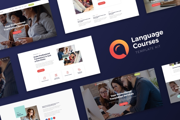 Translang - Language Courses & Translation Services Elementor Template Kit - Education Elementor