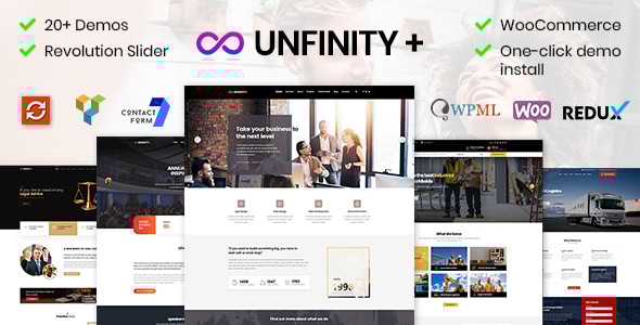 Unfinity - One Page WordPress Theme - Business Corporate