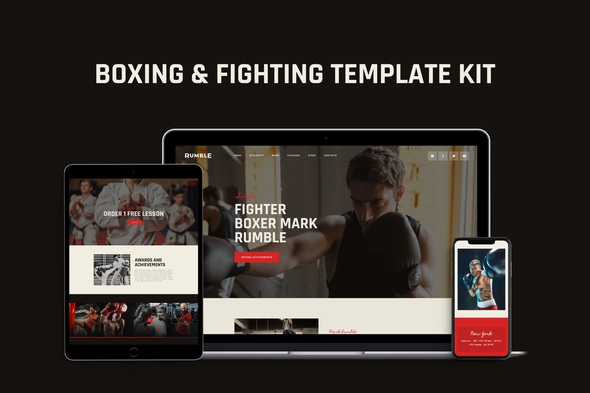 Rumble - Boxing, MMA & Fighting Elementor Template Kit - Sport & Fitness Elementor