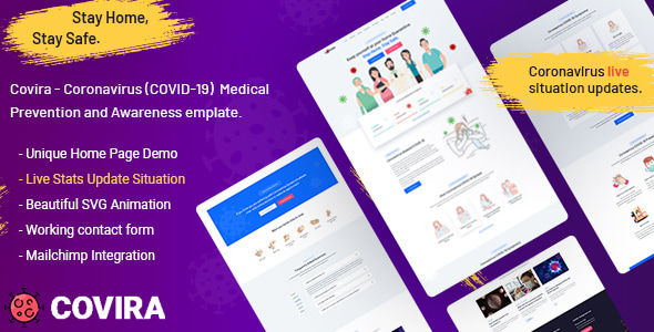 Covira - Coronavirus (COVID-19) Prevention and Awareness Template - Health & Beauty Retail