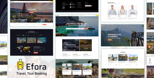 Efora - Travel Agency WordPress Theme - Travel Retail