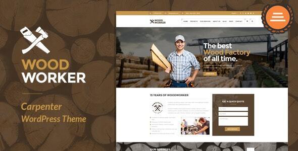 WoodWorker - Carpenter Handy Service WordPress Theme - Business Corporate