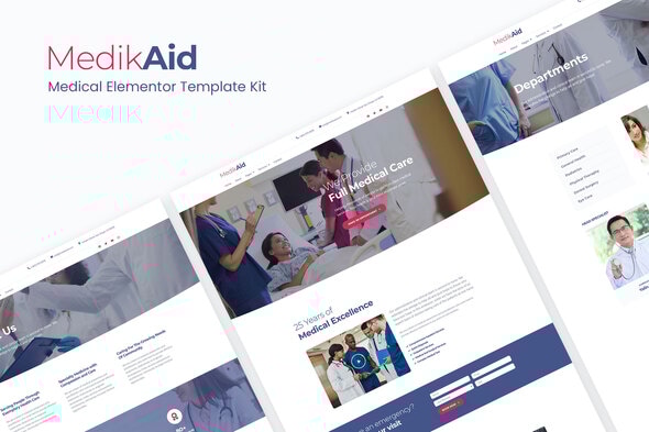 MedikAid | Medical Healthcare Elementor Template Kit - Health & Medical Elementor