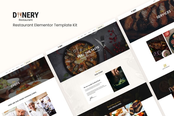 Dinery | Restaurant Elementor Template Kit - Food & Drink Elementor