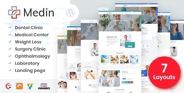 Medin - Medical Center WordPress Theme - Health & Beauty Retail