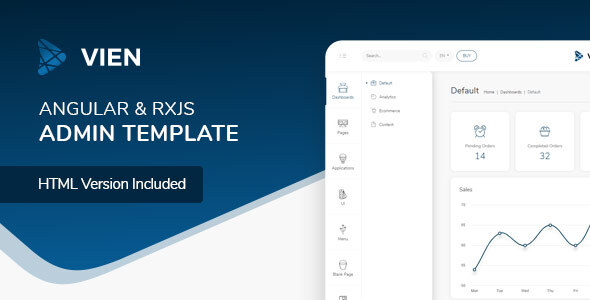 Vien - Angular 10 Admin Template - Admin Templates Site Templates