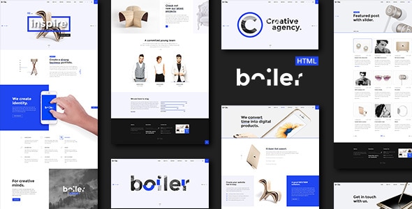 Boiler - Creative Agency HTML5 & CSS3 Template - Creative Site Templates
