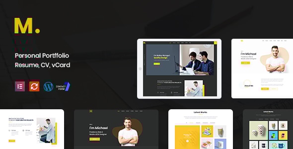 Mak - Personal Portfolio & Resume WordPress Theme - Portfolio Creative