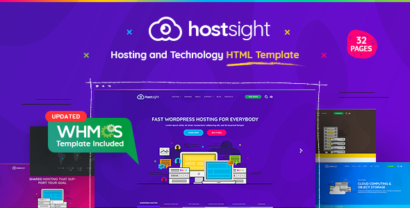 HostSite - Hosting and Technology HTML + WHMCS Template - Hosting Technology