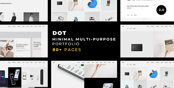 Dot — A Clean & Minimalist Multi-Purpose Portfolio - Portfolio Creative