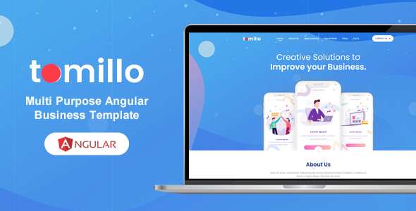 Tomillo - Bootstrap 4 Angular Multi Purpose Multi Pages Template - Business Corporate