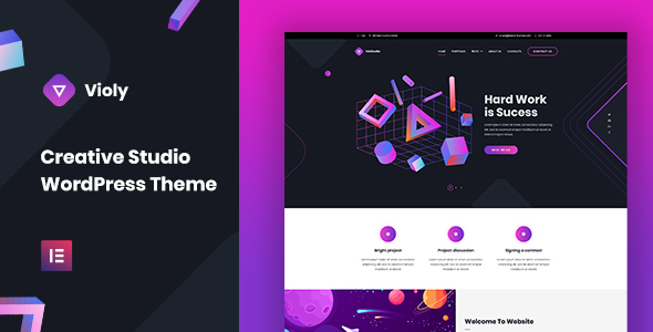 Violy - Creative Studio WordPress Theme - Creative WordPress