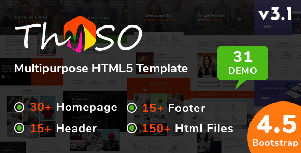 Thomso - Multipurpose Responsive HTML5 Template - Business Corporate