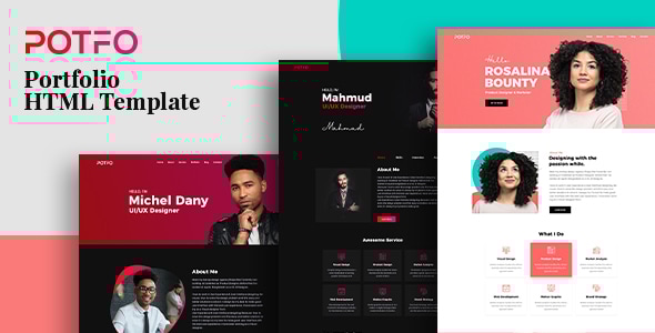 Potfo - Personal Portfolio HTML5 Template with RTL support - Portfolio Creative