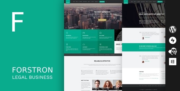 Forstron - Yasal İş WordPress Teması - İş Kurumsal