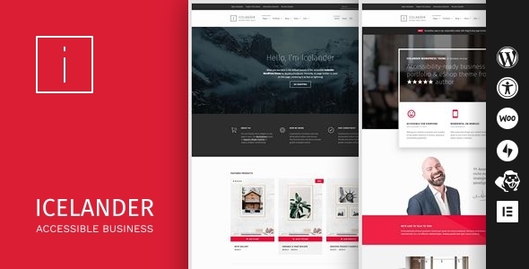 Icelander - Accessible Business Portfolio & WooCommerce WordPress Theme - Portfolio Creative