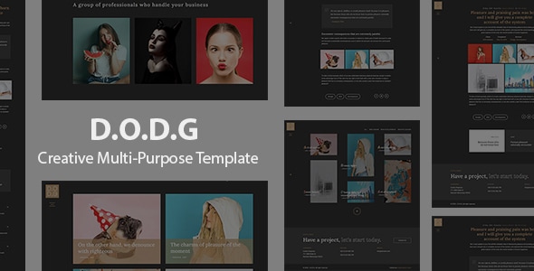 D.O.D.G - Creative Multi-Purpose Template - Creative Site Templates