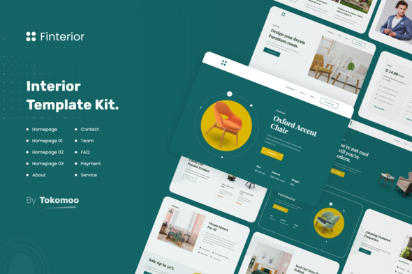 Finterior | Interior Design & Architecture Elementor Template Kit - Creative & Design Elementor