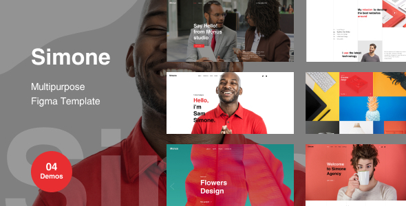 Simone - Multipurpose Figma Template - Creative Figma