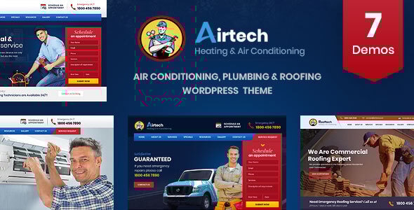 Airtech - Plumber HVAC and Repair theme - WordPress