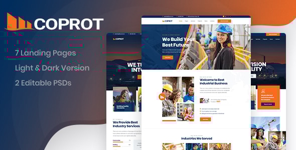 Coprot - Factory & Industrial PSD Template - Business Corporate