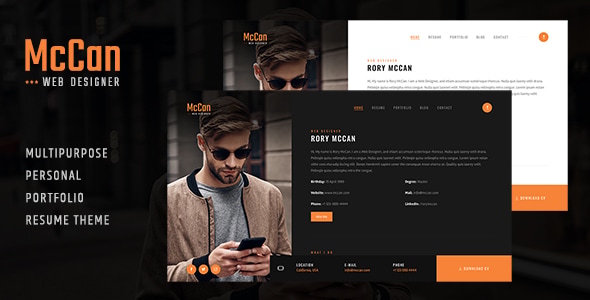 McCan - Portfolio WordPress Theme - Portfolio Creative