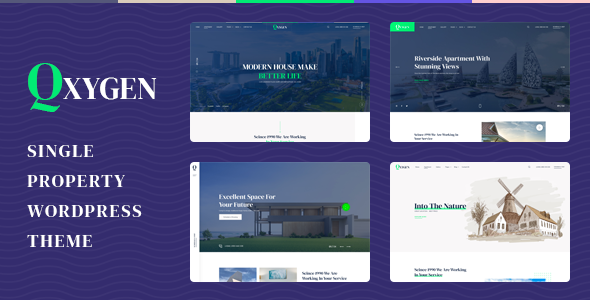 Qxygen - Single Property WordPress Theme - Real Estate WordPress
