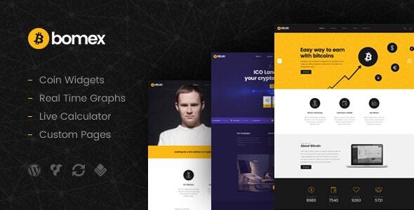 Bomex - Cryptocurrency & Bitcoin WordPress Theme - Technology WordPress