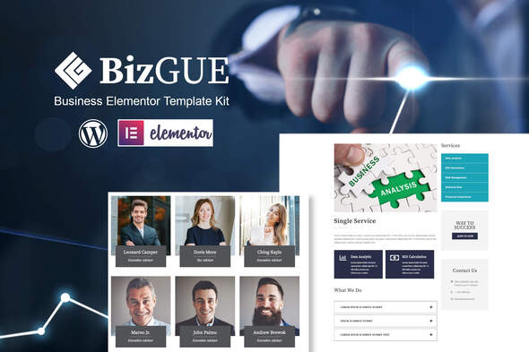 BizGUE - Business Elementor Template Kit - Business & Services Elementor