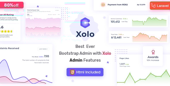 Xolo - Html & Laravel 10 Admin Template - Admin Templates Site Templates
