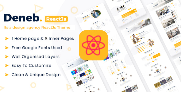 Deneb - Creative Portfolio React JS Theme - Portfolio Creative