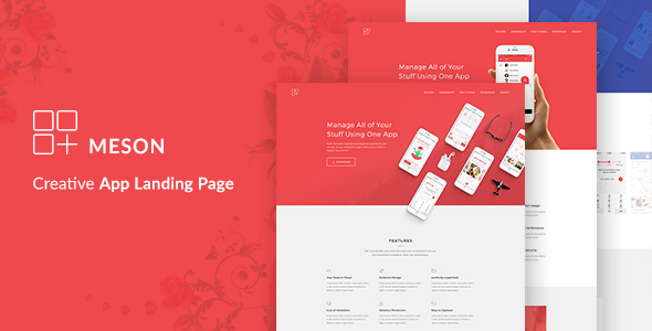 Meson - App Landing WordPress Theme - Technology WordPress