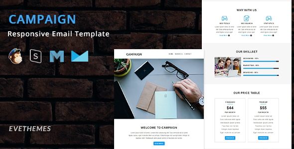Campaign - Responsive Email Template - Newsletters Email Templates