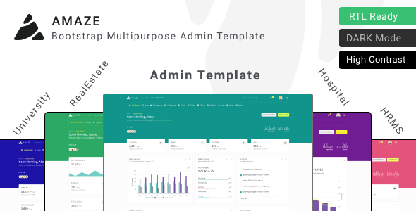 Amaze - Multipurpose Admin Template ui kit - Admin Templates Site Templates