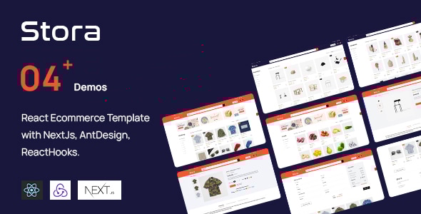 Stora - React Ecommerce Template with NextJs, AntDesign, ReactHooks - Retail Site Templates