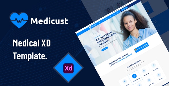 Medicust - Health and Medical XD Template - Health & Beauty Retail