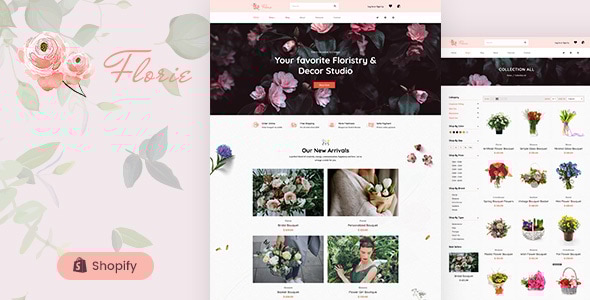 Florie - Flower Shop, Florist Shopify - Shopify eCommerce