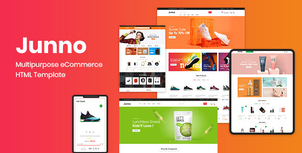 Junno – Multipurpose eCommerce HTML Template - Shopping Retail