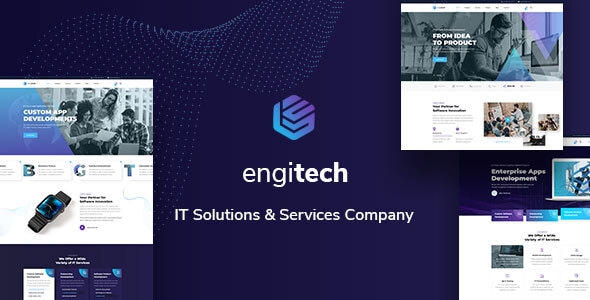 Engitech - IT Solutions & Services HTML5 Template - Technology Site Templates