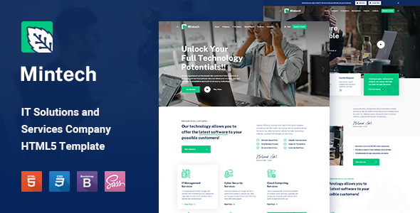 Mintech - IT Solutions & Services HTML5 Template - Business Corporate